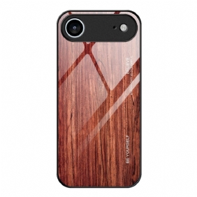 Kuori iPhone Air Karkaistua Lasia Puukuvio