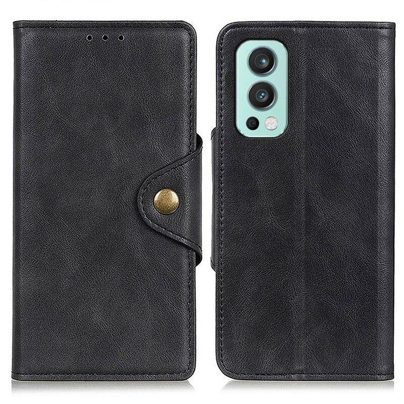 Kotelot OnePlus Nord 2 5G Keinonahkainen Nappi