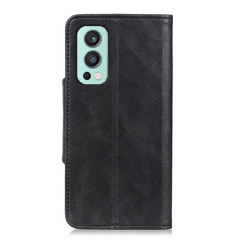 Kotelot OnePlus Nord 2 5G Keinonahkainen Nappi