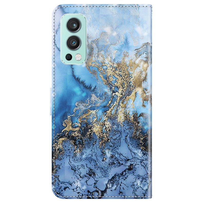 Kotelot OnePlus Nord 2 5G Marmorimuotoilu Kaulanauhalla