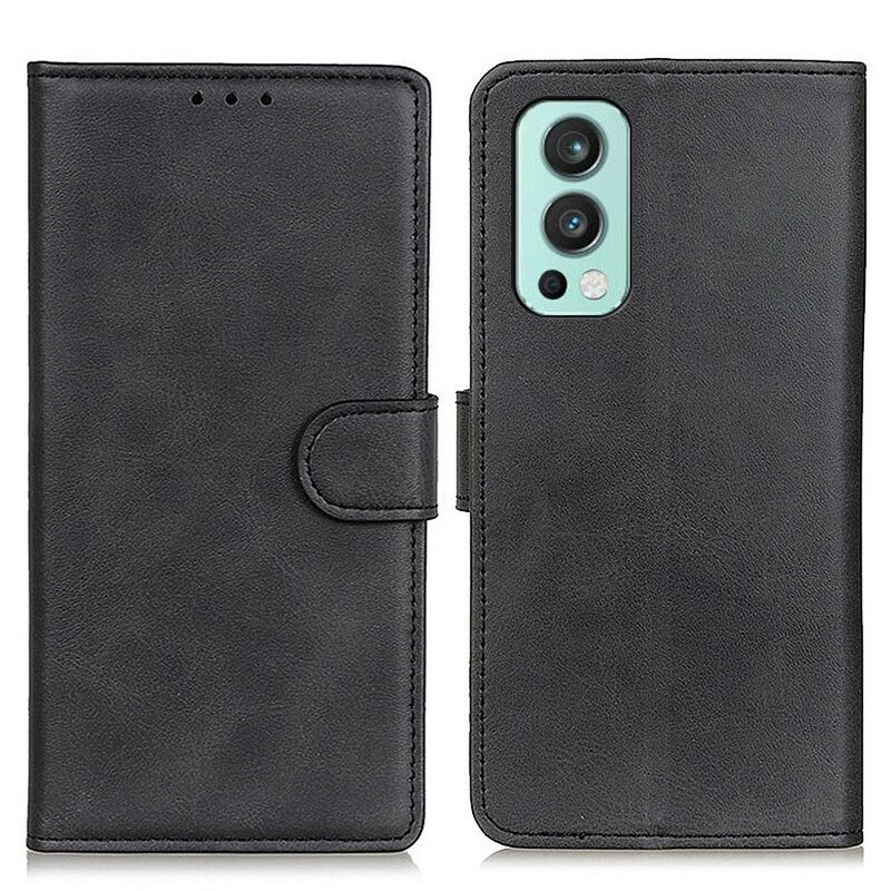 Kotelot OnePlus Nord 2 5G Matta Retro-nahkaefekti