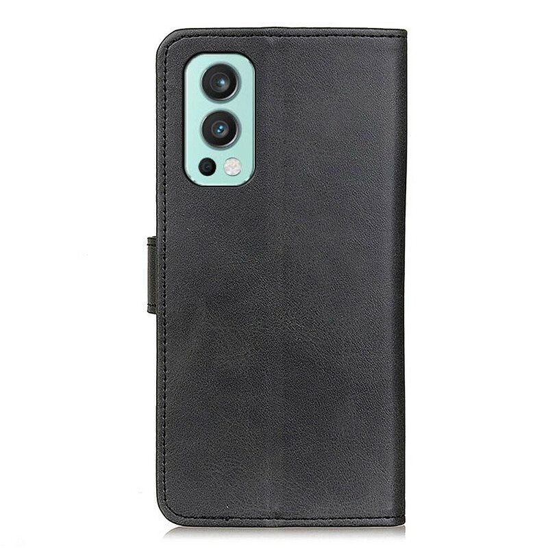 Kotelot OnePlus Nord 2 5G Matta Retro-nahkaefekti