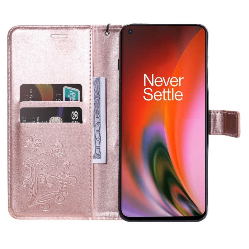 Kotelot OnePlus Nord 2 5G Suojaketju Kuori Jättiläishihnaperhoset