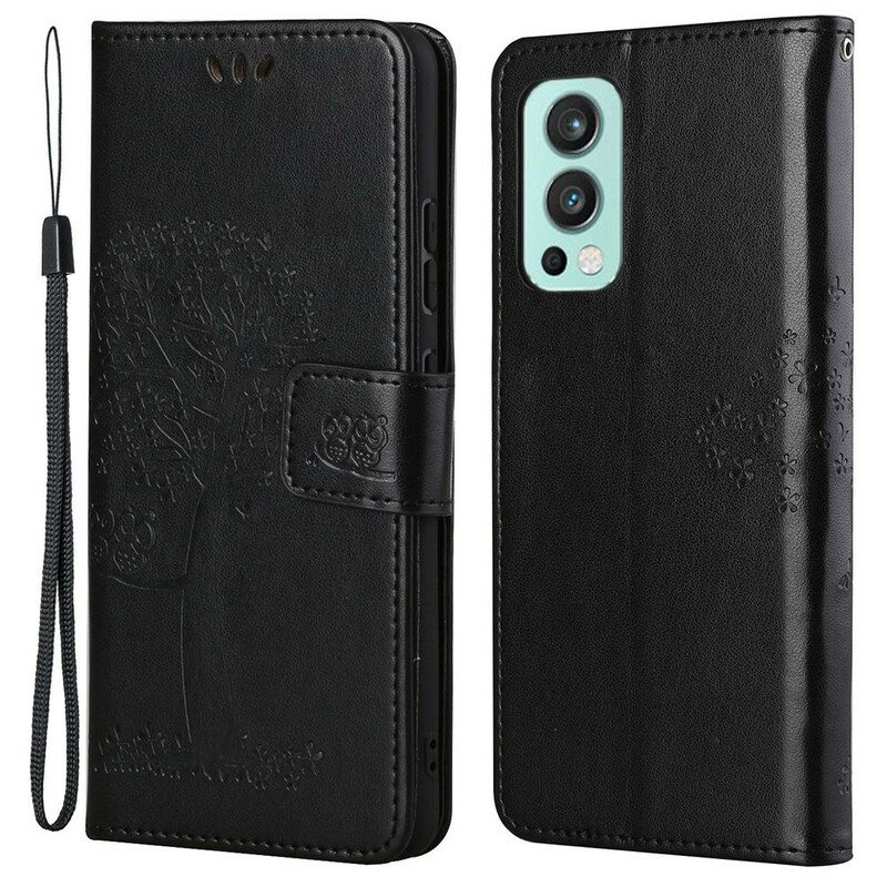 Kotelot OnePlus Nord 2 5G Suojaketju Kuori Tangapuu Ja Pöllöt