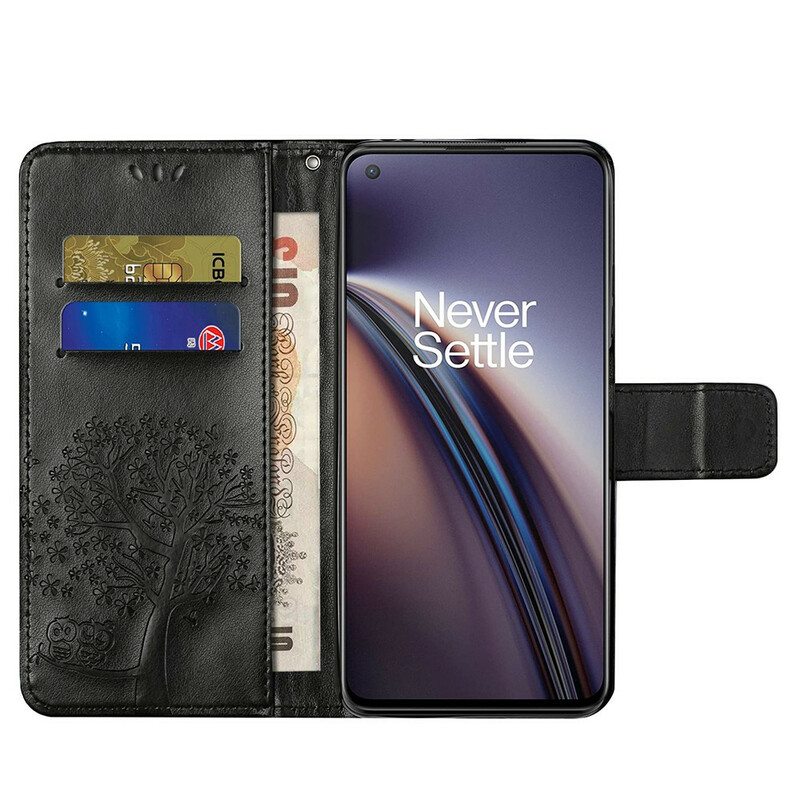 Kotelot OnePlus Nord 2 5G Suojaketju Kuori Tangapuu Ja Pöllöt
