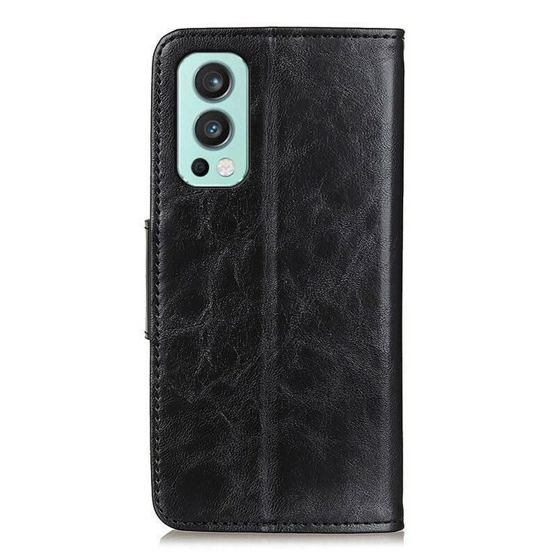 Kotelot OnePlus Nord 2 5G Tekstuuri Magneettinen Läppä