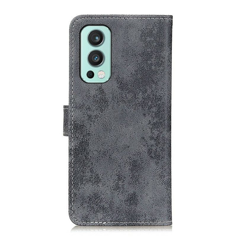 Kotelot OnePlus Nord 2 5G Vintage Keinonahkaa