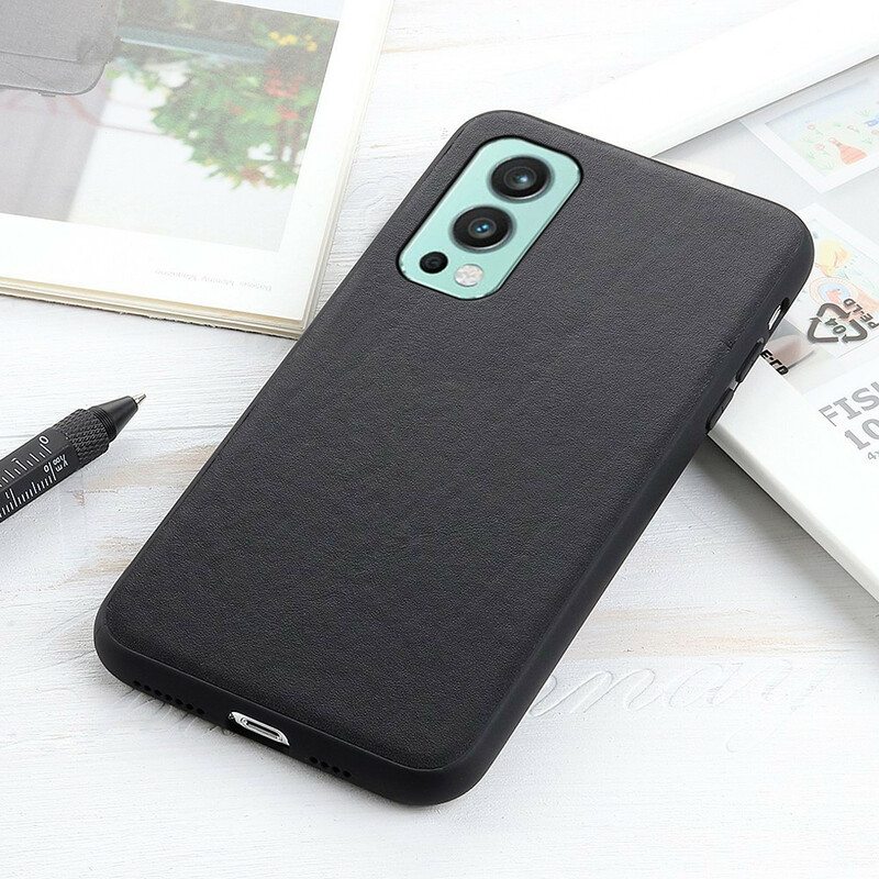 Kuori OnePlus Nord 2 5G Aitoa Litsi-nahkaa