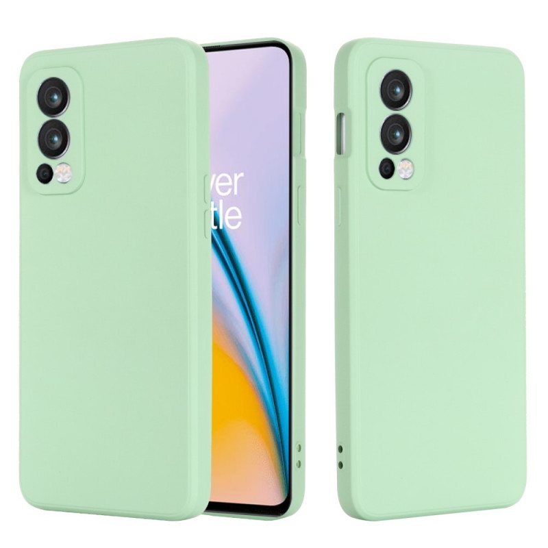 Kuori OnePlus Nord 2 5G Nestemäinen Silikoni Kaulanauhalla