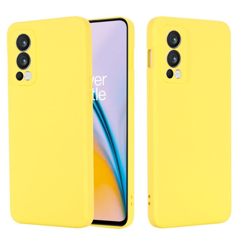 Kuori OnePlus Nord 2 5G Nestemäinen Silikoni Kaulanauhalla