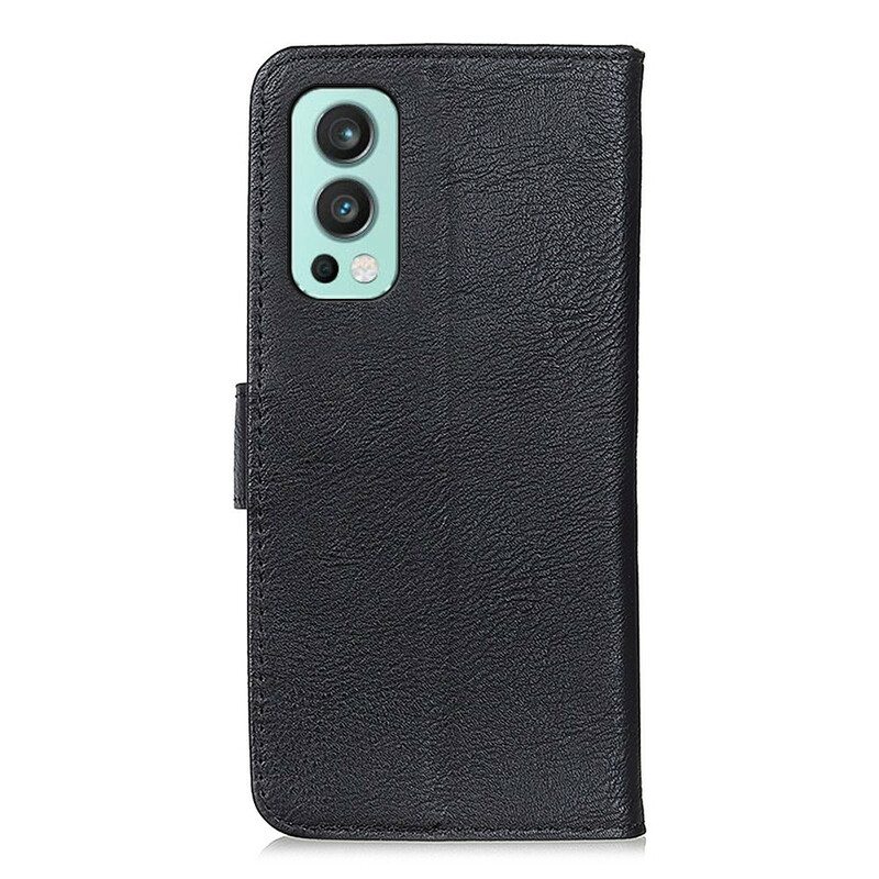 Nahkakotelo OnePlus Nord 2 5G Keinonahka Khazneh
