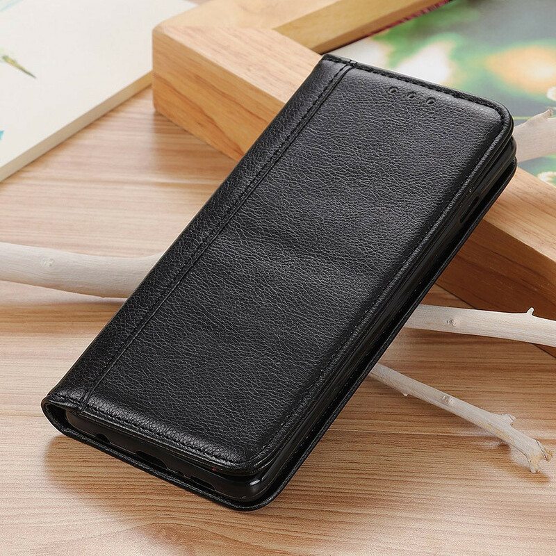 Puhelinkuoret OnePlus Nord 2 5G Kotelot Flip Litchi Split Leather -versio