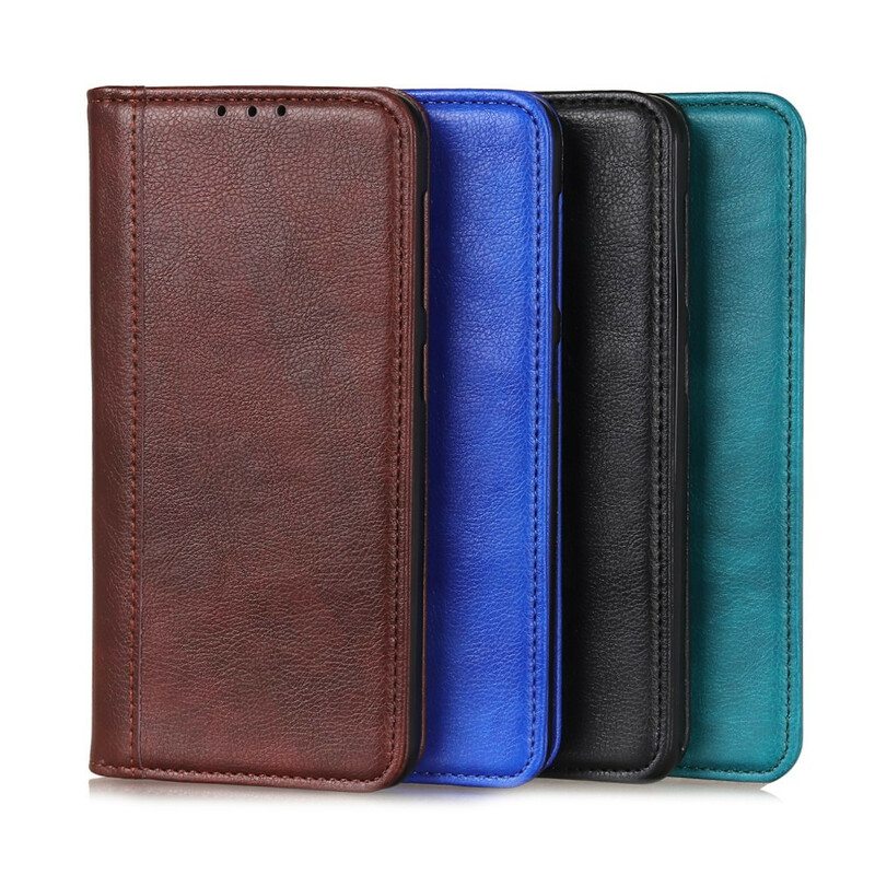 Puhelinkuoret OnePlus Nord 2 5G Kotelot Flip Litchi Split Leather -versio