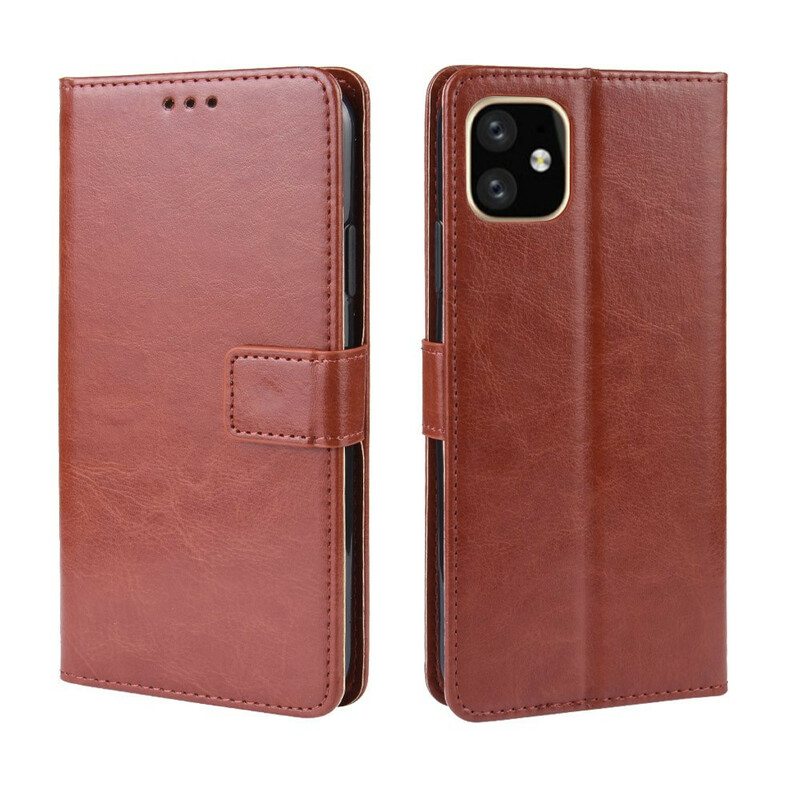 Kotelot iPhone 11 Pro Suojaketju Kuori Leather Effect Color Strappy