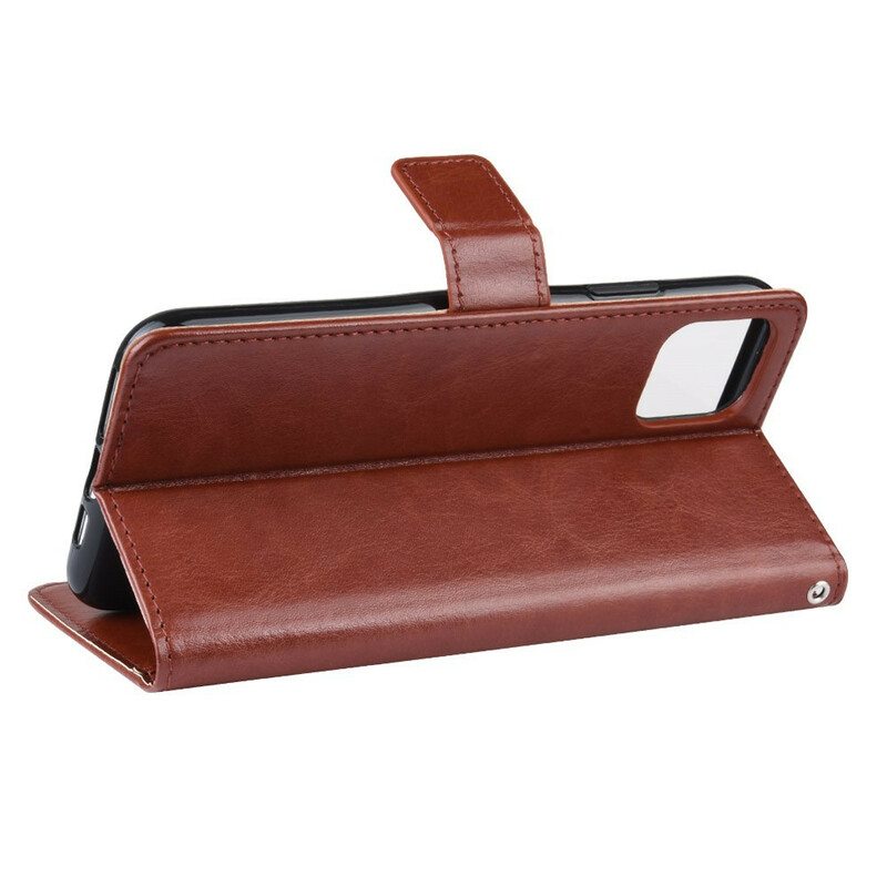 Kotelot iPhone 11 Pro Suojaketju Kuori Leather Effect Color Strappy