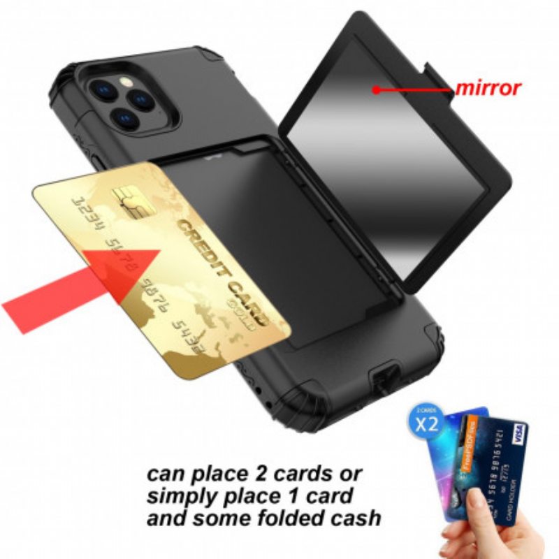 Kuori iPhone 11 Pro Hybridikorttipidike Ja Peili