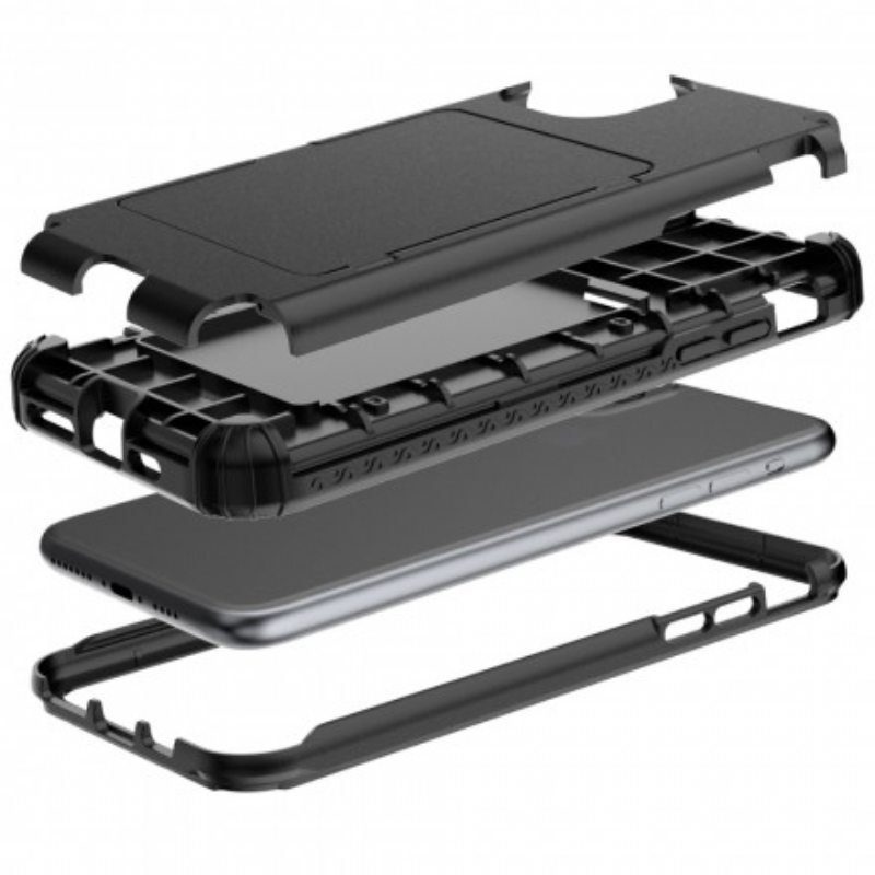 Kuori iPhone 11 Pro Hybridikorttipidike Ja Peili
