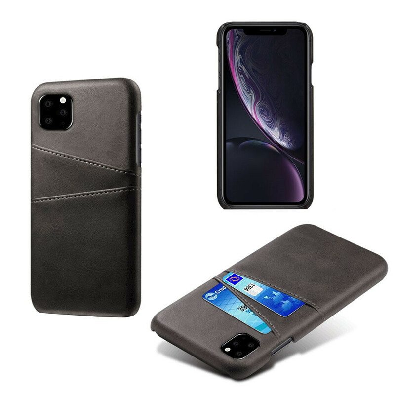 Kuori iPhone 11 Pro Kaksinkertainen Korttikotelo