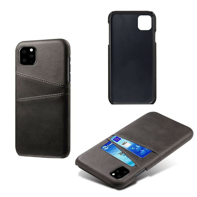 Kuori iPhone 11 Pro Kaksinkertainen Korttikotelo
