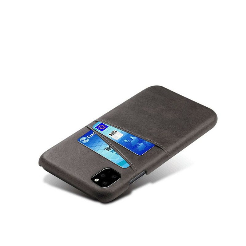 Kuori iPhone 11 Pro Kaksinkertainen Korttikotelo