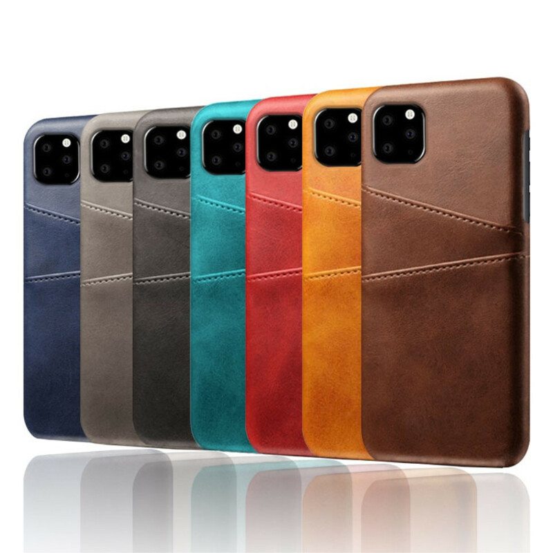Kuori iPhone 11 Pro Kaksinkertainen Korttikotelo