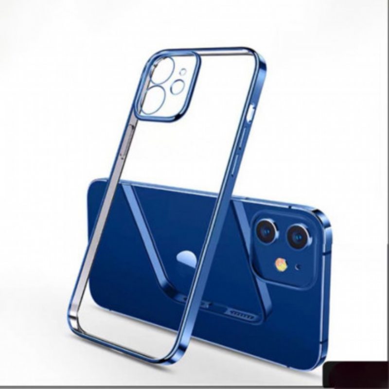 Kuori iPhone 11 Pro Läpinäkyvät Metallityyliset Reunat Sulada