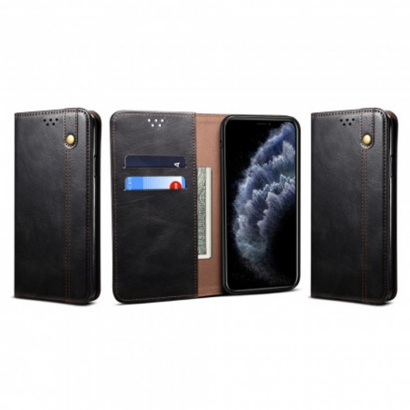 Puhelinkuoret iPhone 11 Pro Kotelot Flip Vahattua Tekonahkaa
