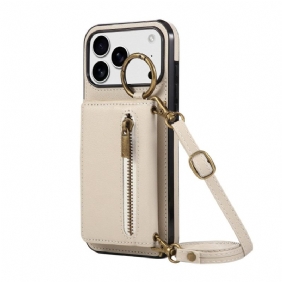 Kuori iPhone 17 Pro Max Lompakko Ja Olkahihna