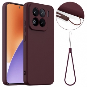 Kuori Xiaomi 15 Pro Magsafe-yhteensopiva Nestesilikoni Hihnalla