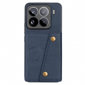 Kuori Xiaomi 15 Pro Nahkaefektikorttikotelo