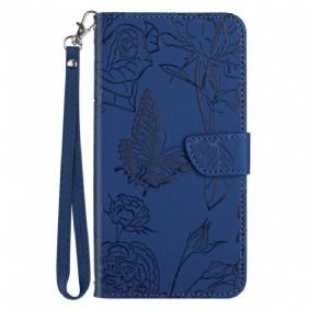 Kotelot Poco X7 5g Puhelinkuoret Perhoskuvio Rannekkeella