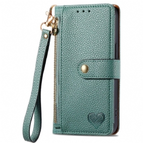 Kotelot Poco X7 5g Puhelinkuoret Rfid-suojattu Sydänkuvio