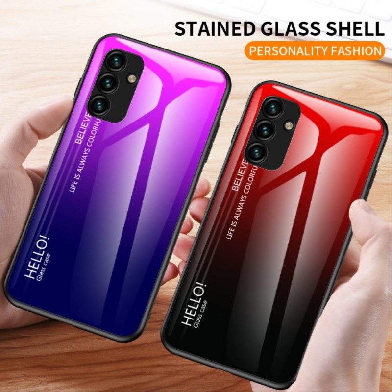 Case Samsung Galaxy A34 5G Karkaistu Lasi Hello