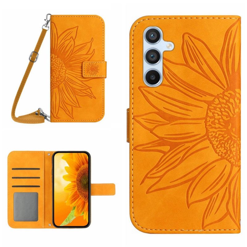 Kotelot Samsung Galaxy A34 5G Auringonkukkainen Olkahihna