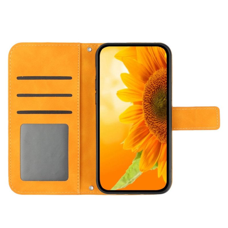 Kotelot Samsung Galaxy A34 5G Auringonkukkainen Olkahihna