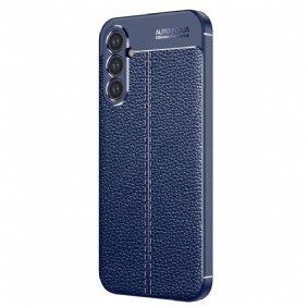 Kuori Samsung Galaxy A34 5G Kaksilinjainen Litsi-nahkaefekti