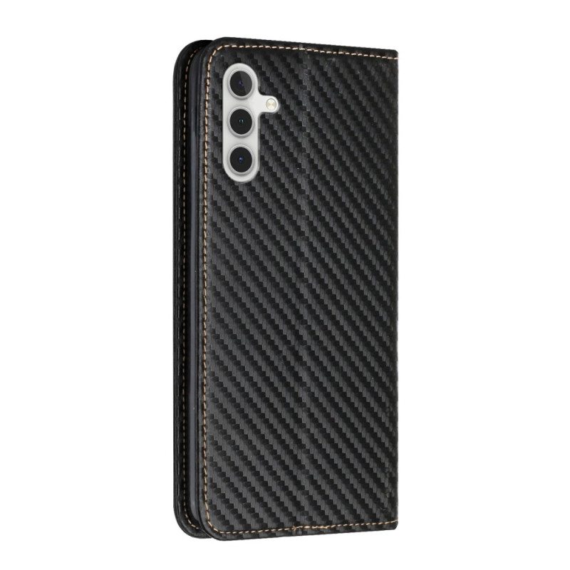 Puhelinkuoret Samsung Galaxy A34 5G Suojaketju Kuori Kotelot Flip Strappy Carbon Fiber Style