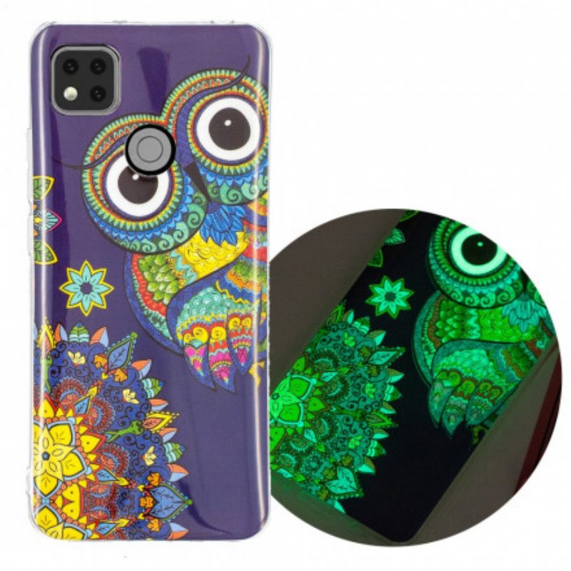 Case Xiaomi Redmi 9C Fluoresoiva Pöllö