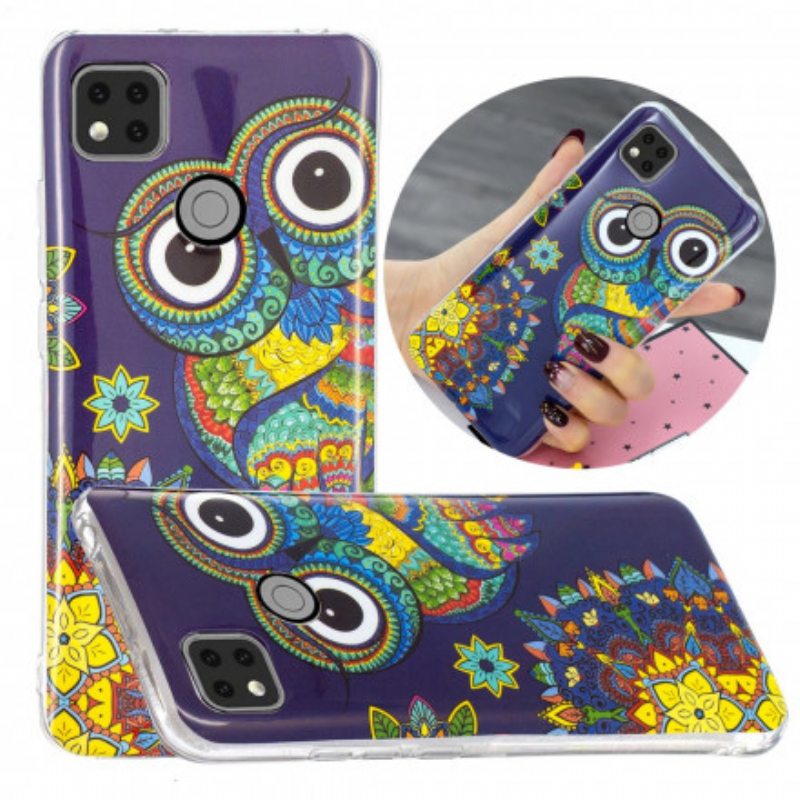 Case Xiaomi Redmi 9C Fluoresoiva Pöllö