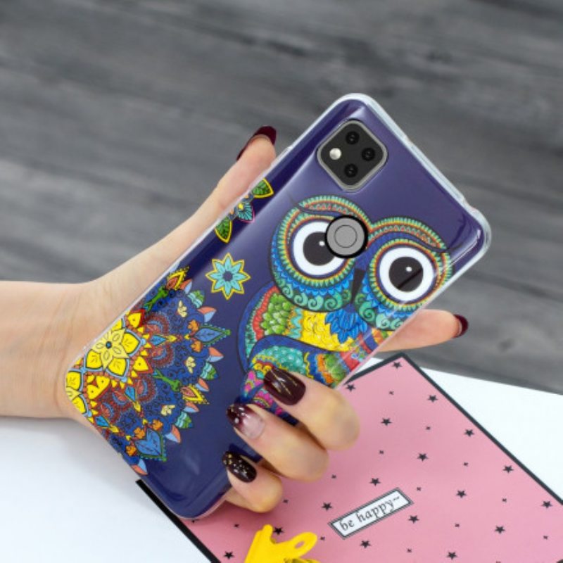 Case Xiaomi Redmi 9C Fluoresoiva Pöllö