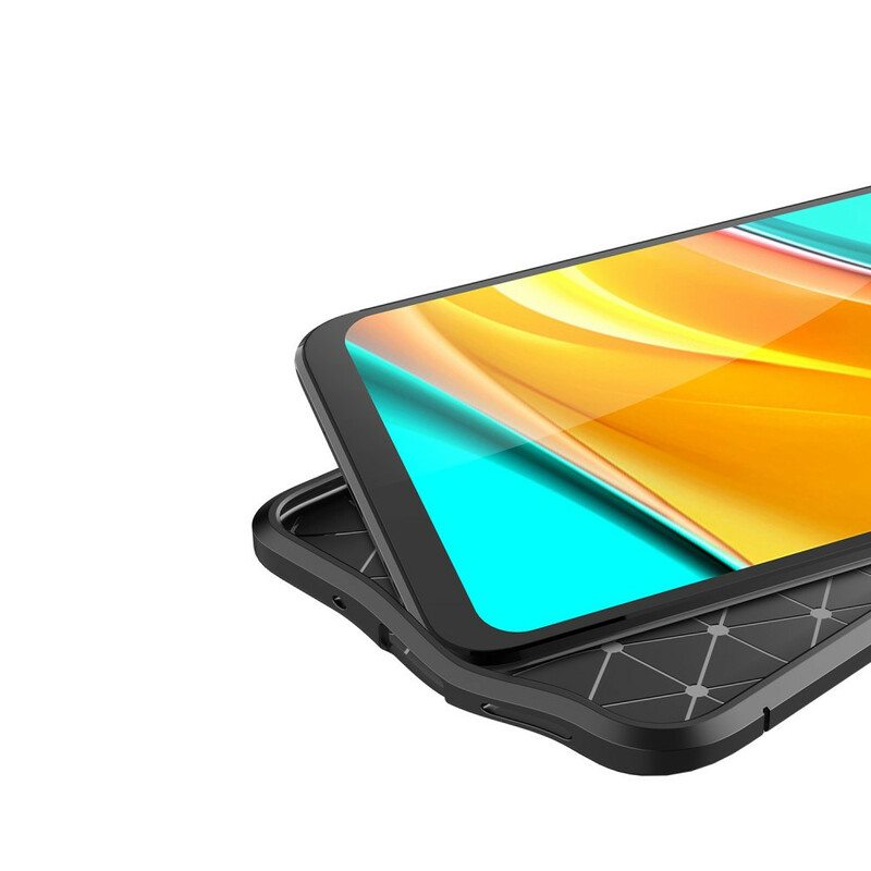 Case Xiaomi Redmi 9C Kaksilinjainen Litsi-nahkaefekti