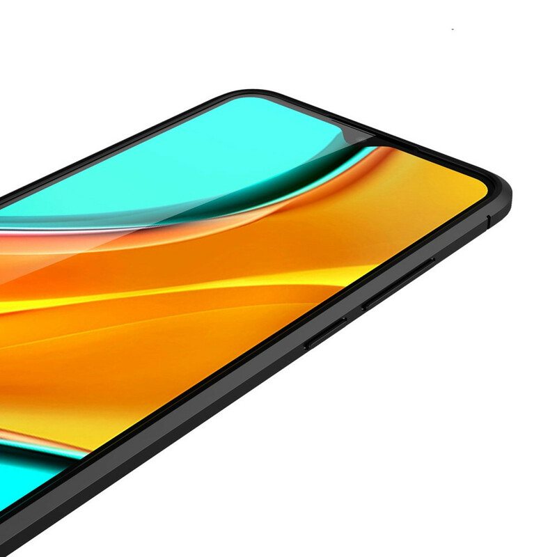 Case Xiaomi Redmi 9C Kaksilinjainen Litsi-nahkaefekti
