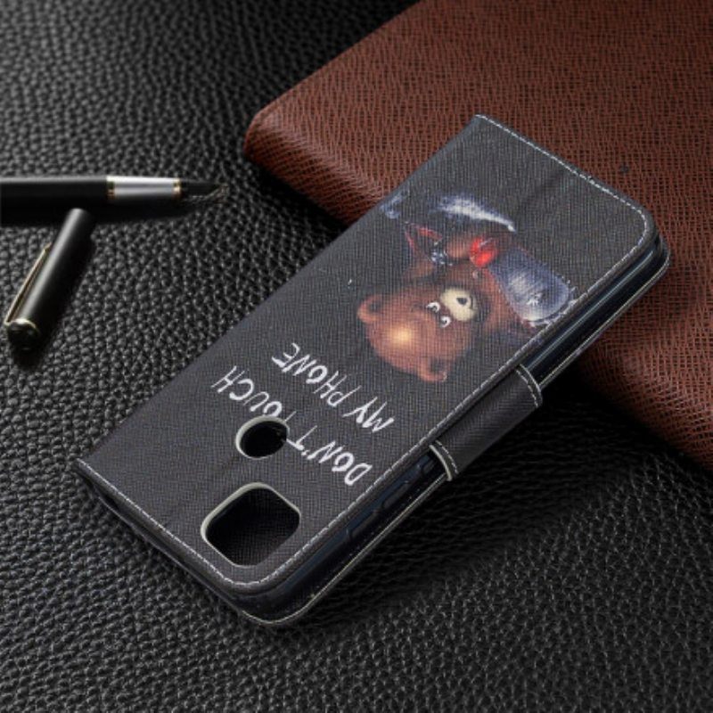 Flip Case Xiaomi Redmi 9C Vaarallinen Karhu