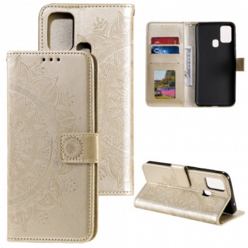Kotelot Xiaomi Redmi 9C Auringon Mandala
