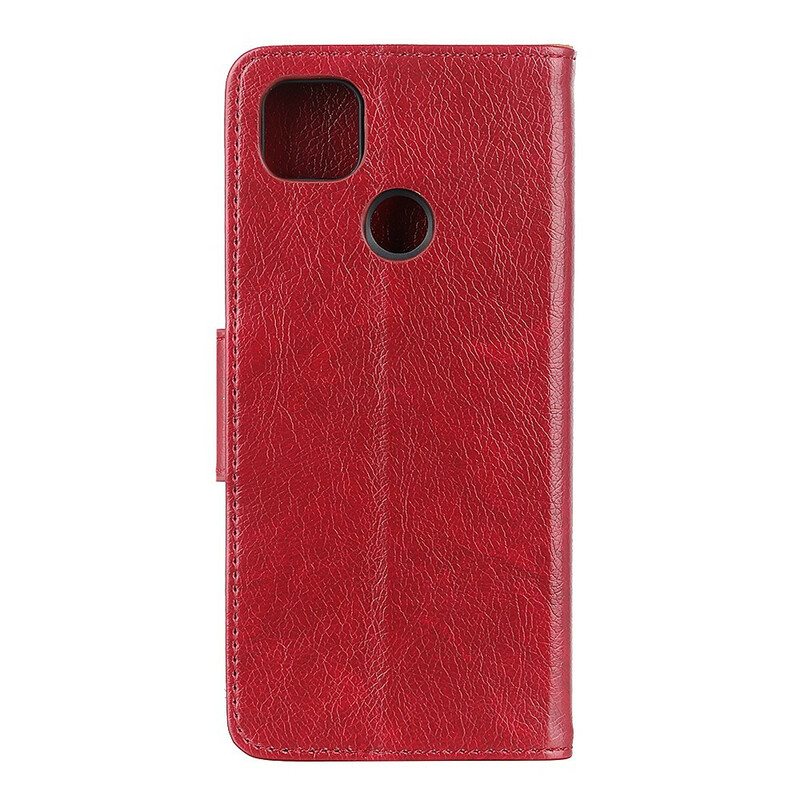 Kotelot Xiaomi Redmi 9C Halkaistu Nappan Nahka