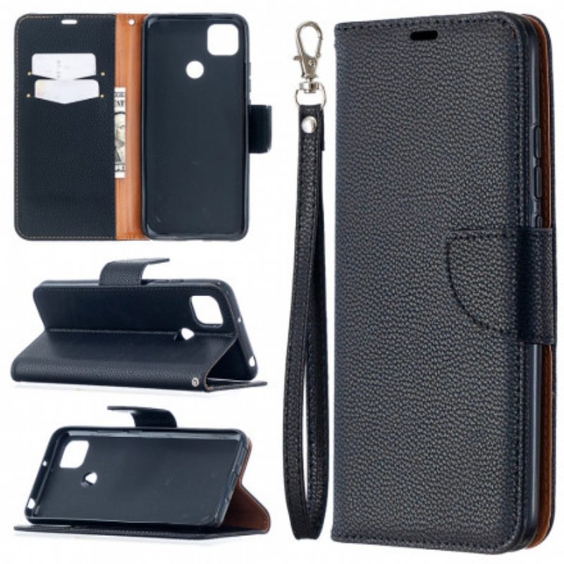 Kotelot Xiaomi Redmi 9C Litsi Rabat Oblique