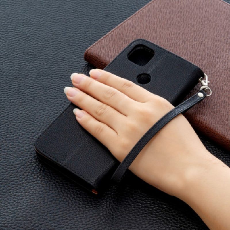 Kotelot Xiaomi Redmi 9C Litsi Rabat Oblique