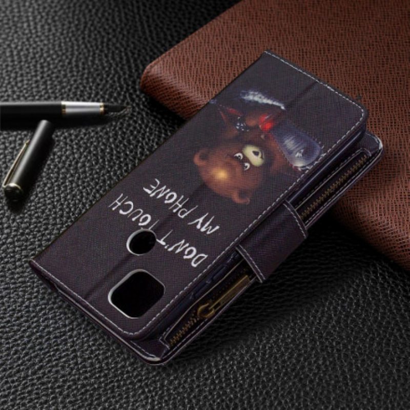 Kotelot Xiaomi Redmi 9C Vetoketjullinen Taskukarhu