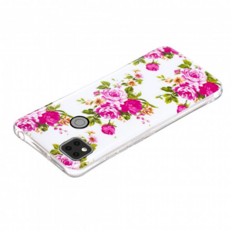 Kuori Xiaomi Redmi 9C Fluoresoivat Liberty Flowers