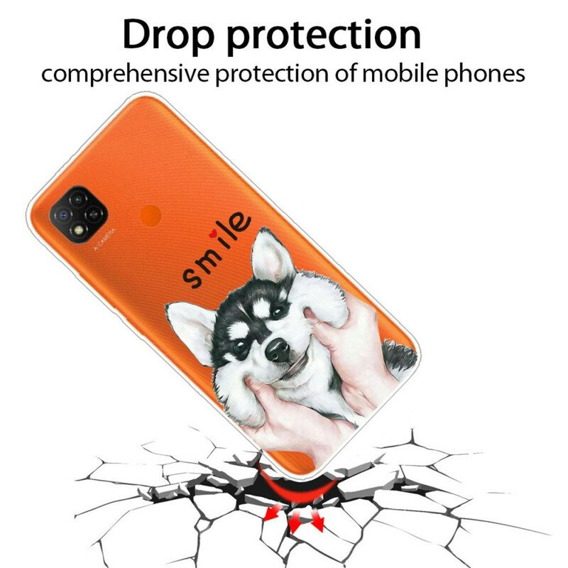Kuori Xiaomi Redmi 9C Hymyile Koira